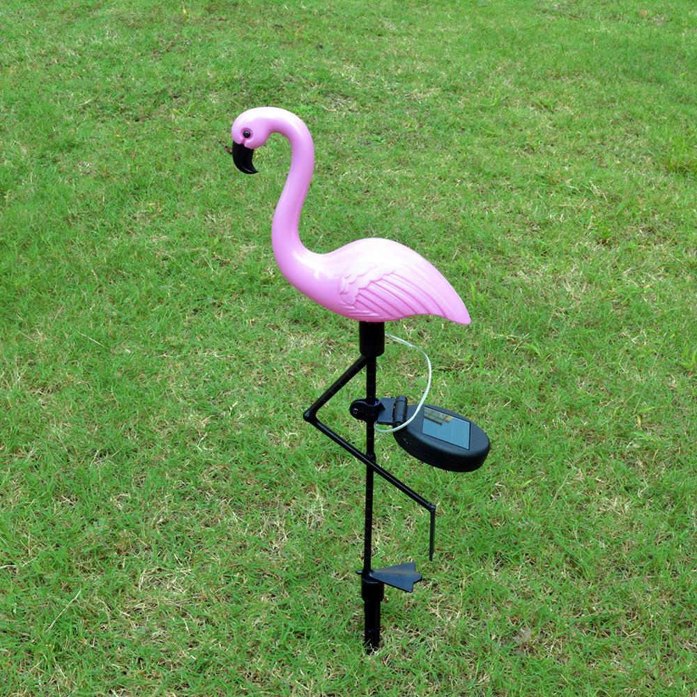 Solar Flamingo Garden Lamp