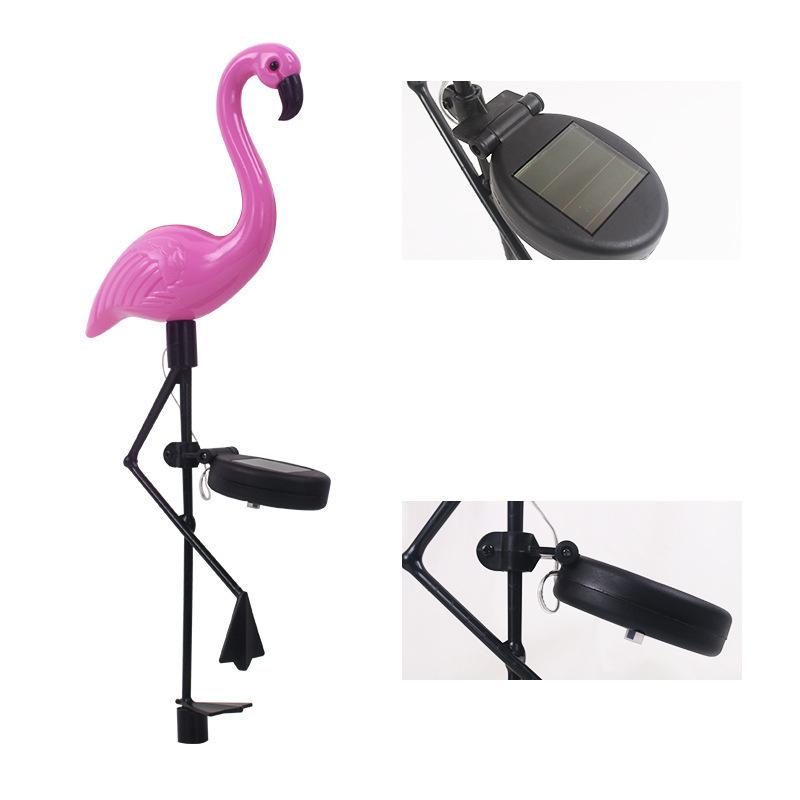 Solar Flamingo Garden Lamp