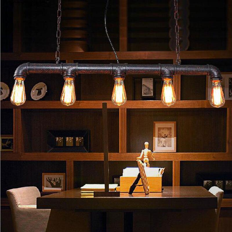 Vintage Industrial Pipe Chandelier