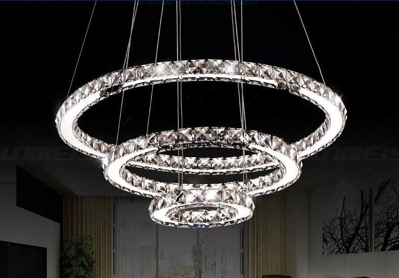 Round Crystal LED Chandelier