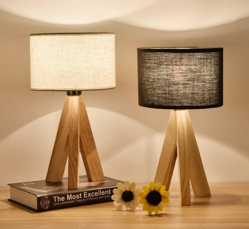 Lizbeth - Tripod Wooden Base Lamp