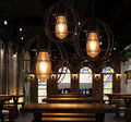 Spherical Cage Ceiling Lamp