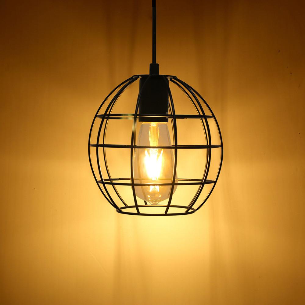 Spherical Cage Ceiling Lamp