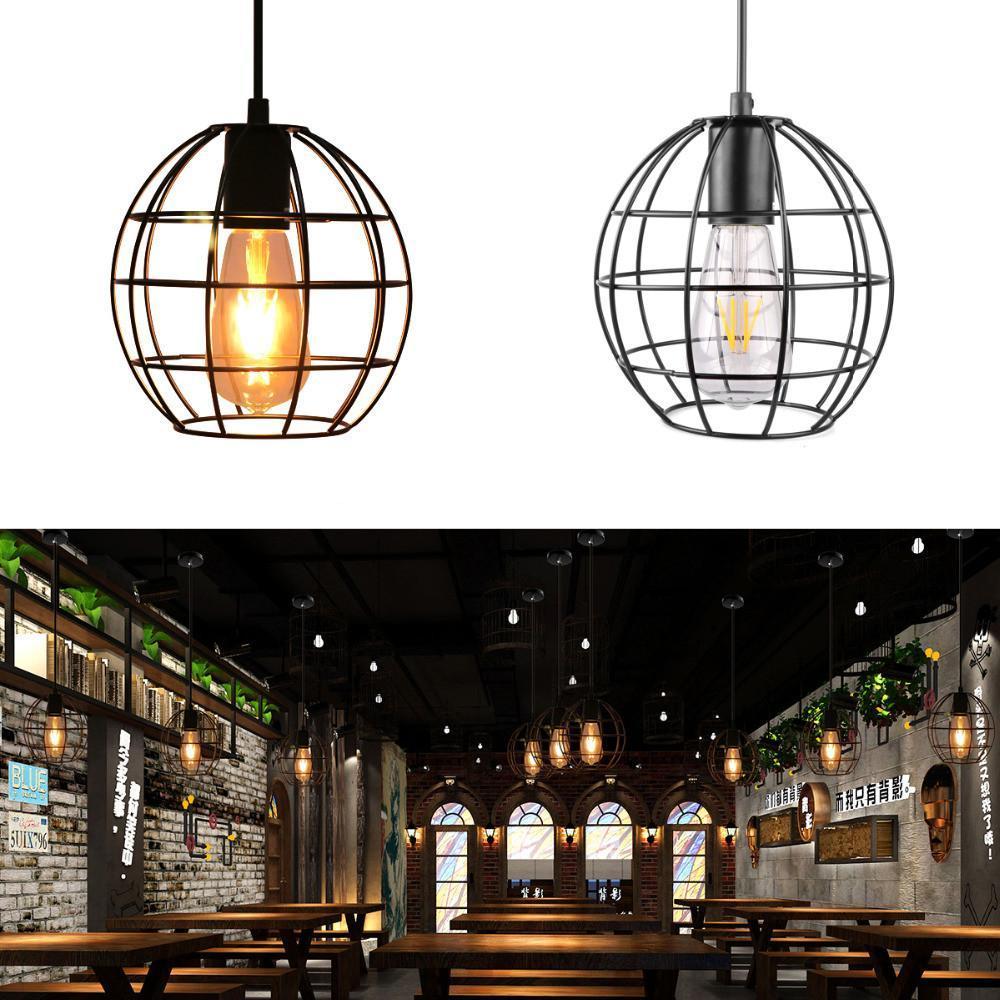 Spherical Cage Ceiling Lamp