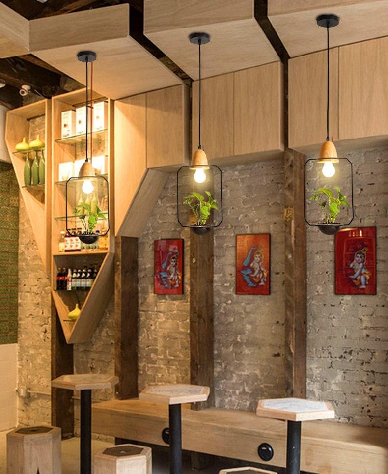 Zox - Modern Nordic Iron Planter Pendant Lamp