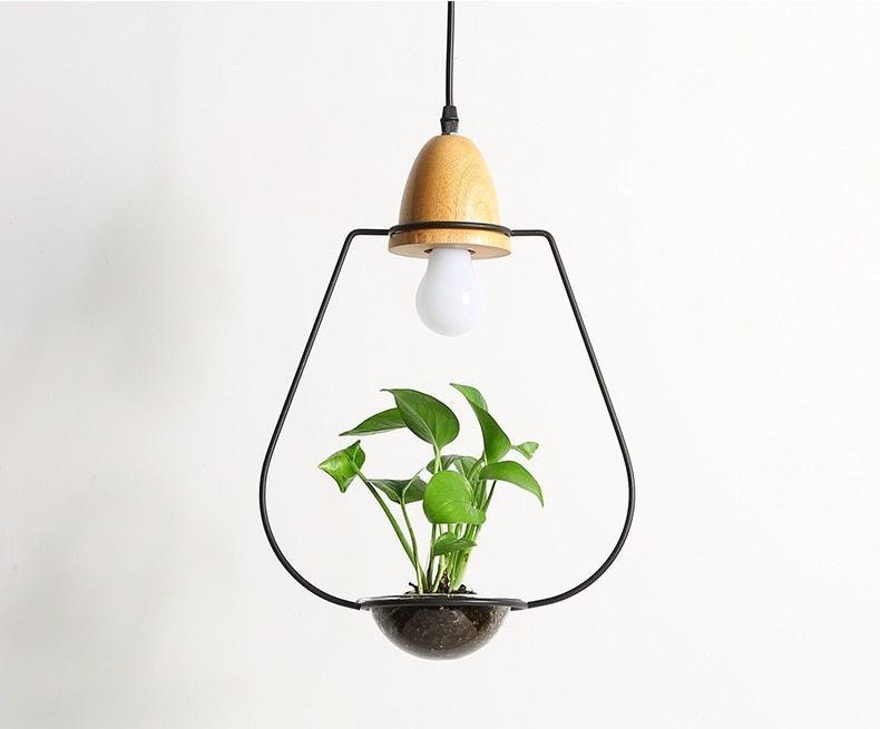 Zox - Modern Nordic Iron Planter Pendant Lamp