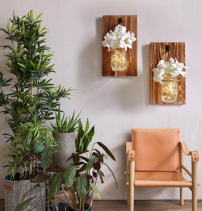 Jinx - Wall-Mounted String-Light Mason Jar