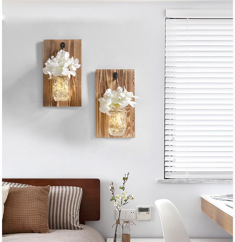 Jinx - Wall-Mounted String-Light Mason Jar
