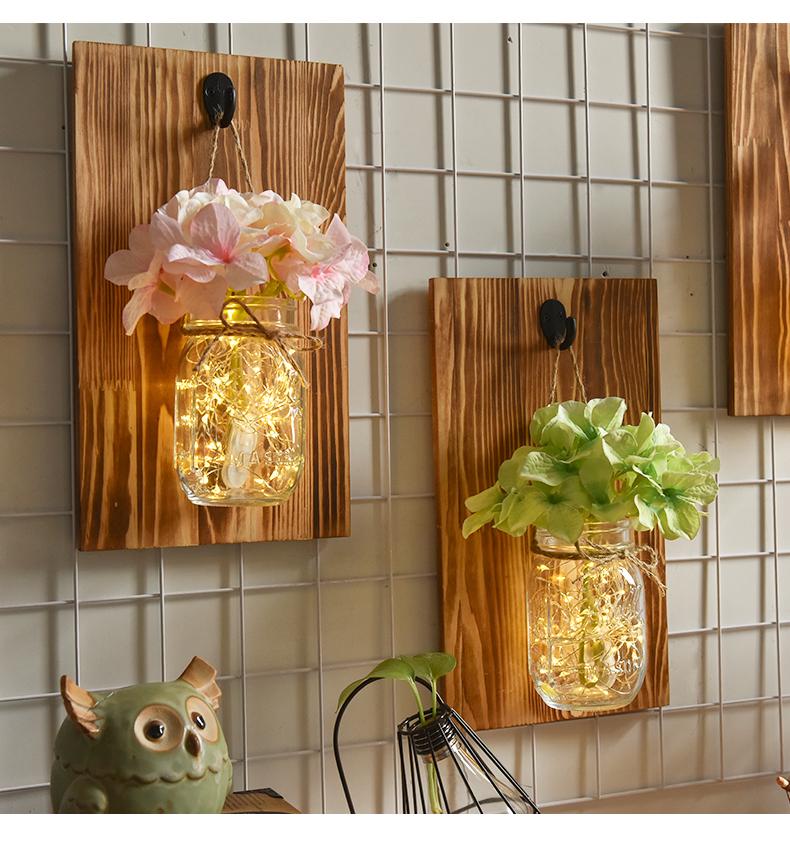 Jinx - Wall-Mounted String-Light Mason Jar