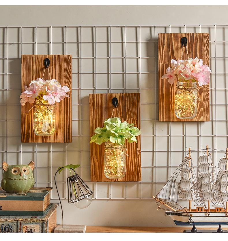 Jinx - Wall-Mounted String-Light Mason Jar