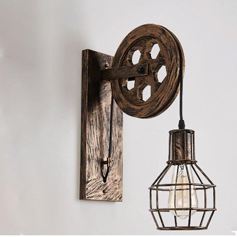 Loft - Industrial Vintage Pulley Wall Lamp