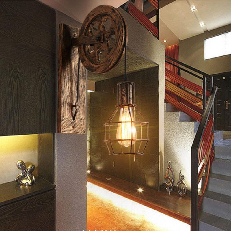 Loft - Industrial Vintage Pulley Wall Lamp