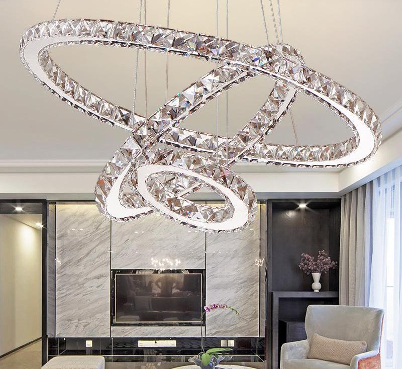Round Crystal LED Chandelier