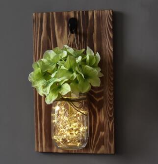 Jinx - Wall-Mounted String-Light Mason Jar