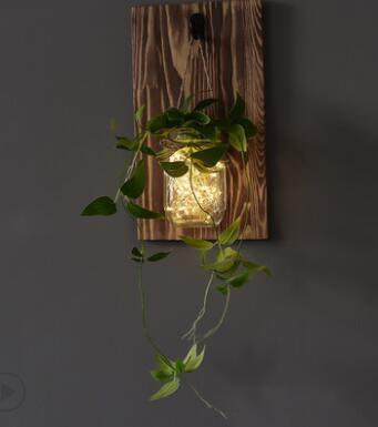 Jinx - Wall-Mounted String-Light Mason Jar