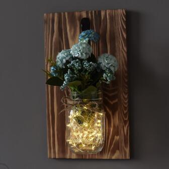 Jinx - Wall-Mounted String-Light Mason Jar
