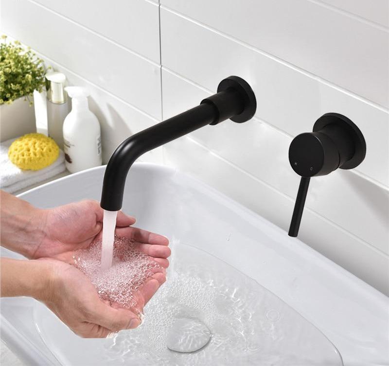 Modern Brass Wall Faucet