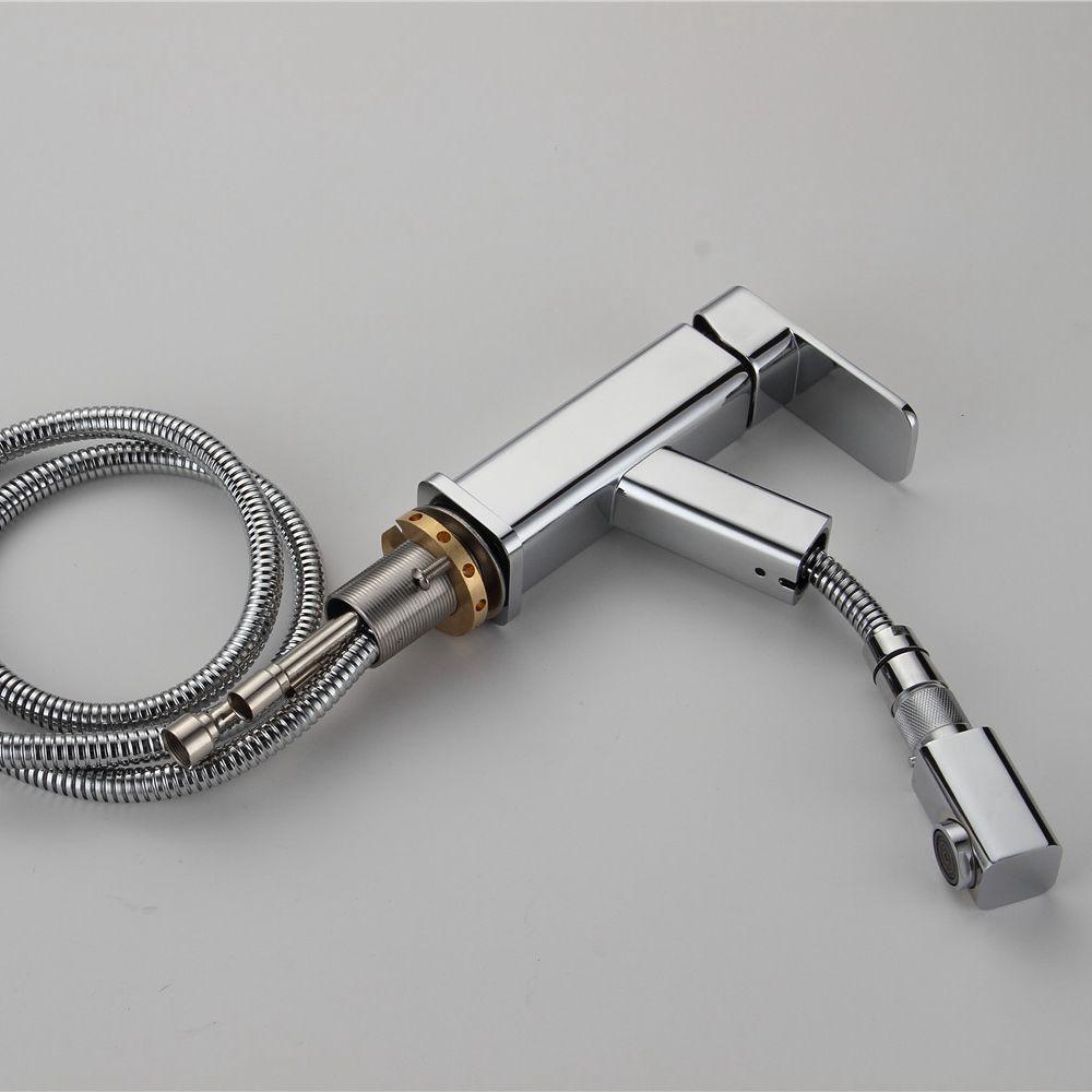 Square Gooseneck Pull-Out Faucet