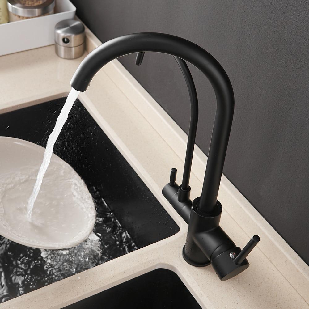 Sibella - Deck-Mounted Double Gooseneck Faucet