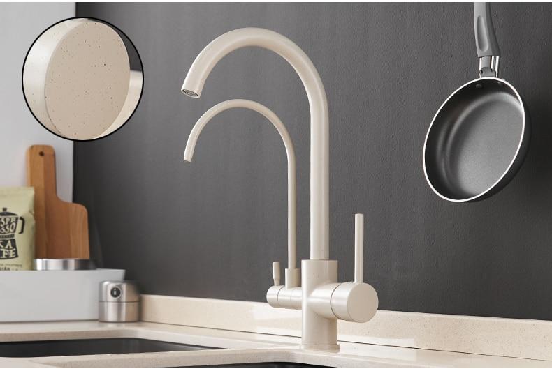 Sibella - Deck-Mounted Double Gooseneck Faucet