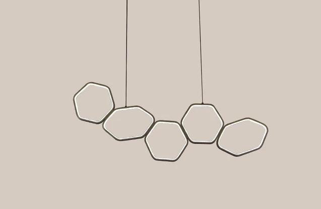 Jocasta - Art-Deco LED Geometric Chandelier