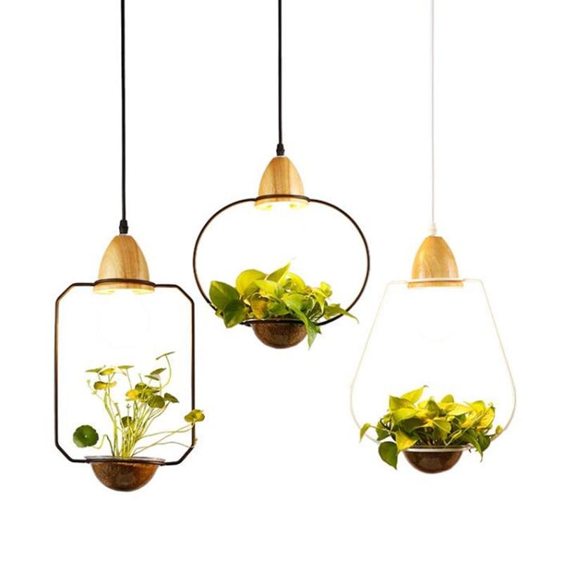 Zox - Modern Nordic Iron Planter Pendant Lamp