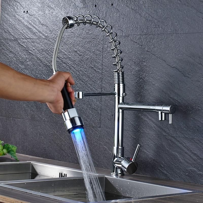 Carylon - LED Kitchen Spring-Mounted Faucet