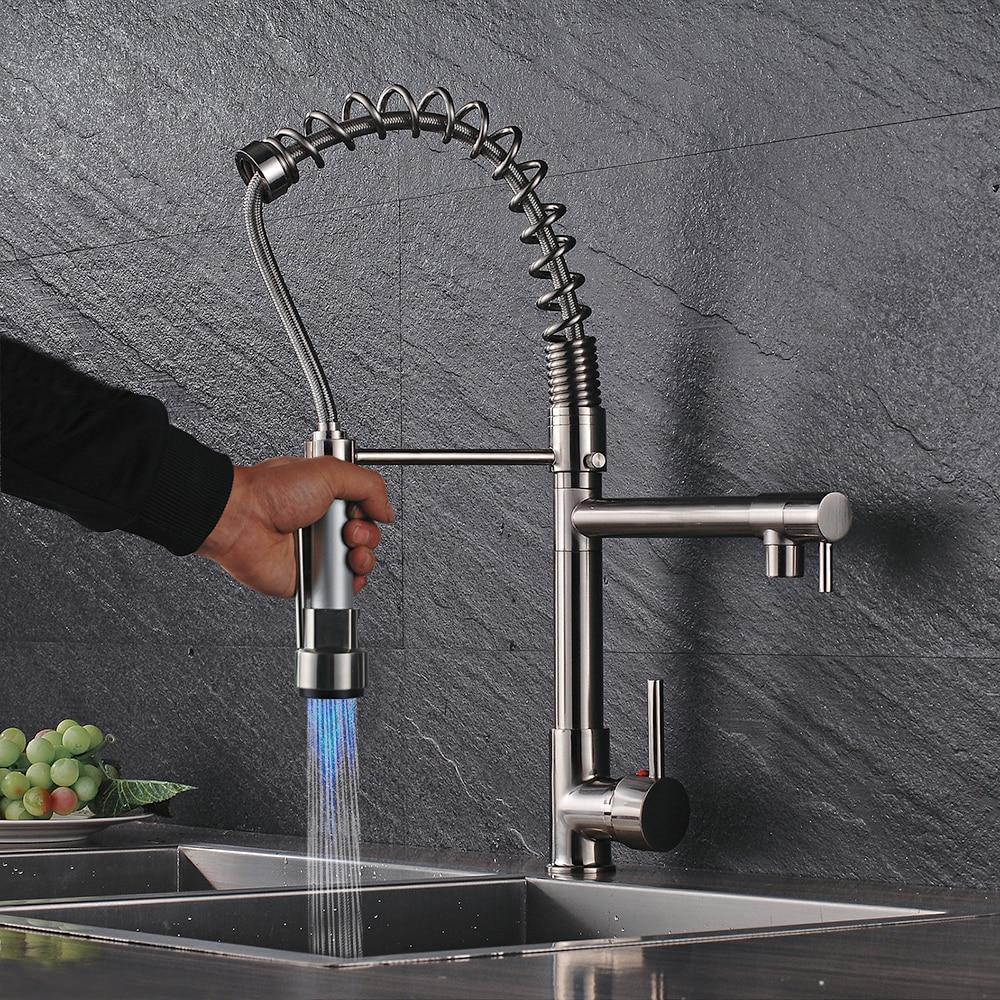Carylon - LED Kitchen Spring-Mounted Faucet