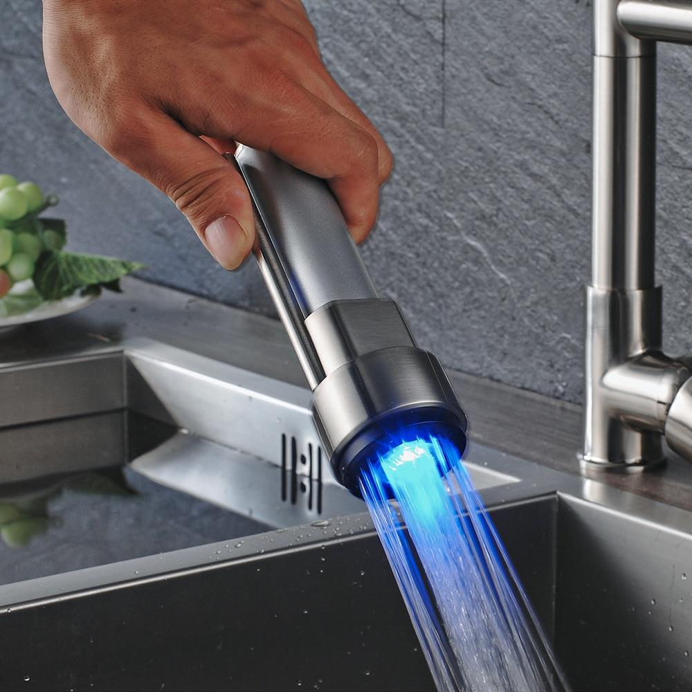 Carylon - LED Kitchen Spring-Mounted Faucet