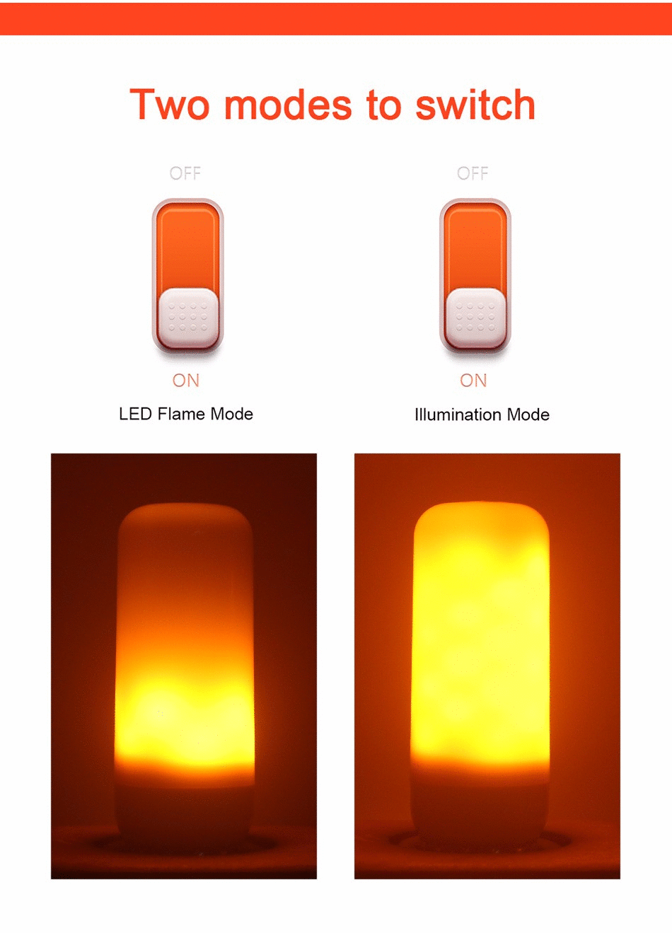 Firelight - Lifelike LED Flame Bulb