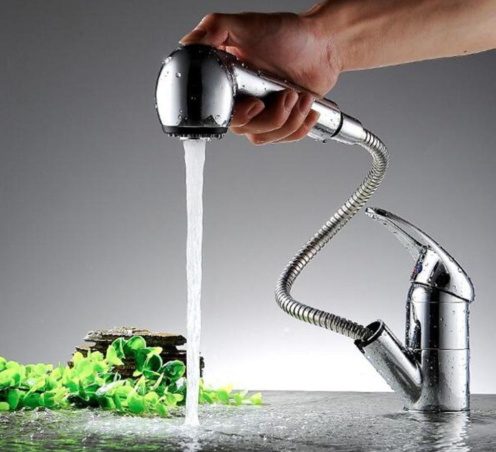 Ellis - Deck-Mounted Pull-Out Copper Kitchen Faucet