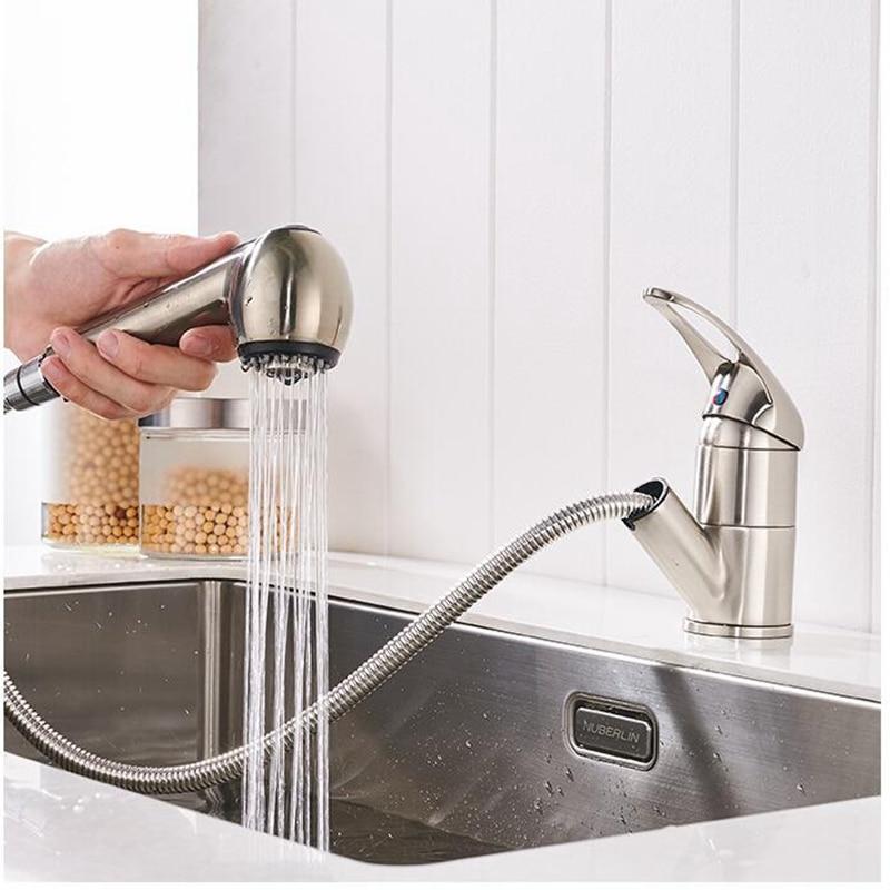 Ellis - Deck-Mounted Pull-Out Copper Kitchen Faucet