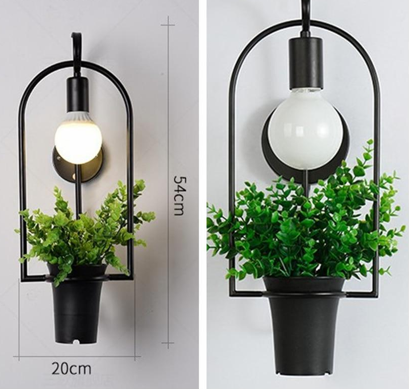 Brielle - Modern Nordic Plant Wall Lamp