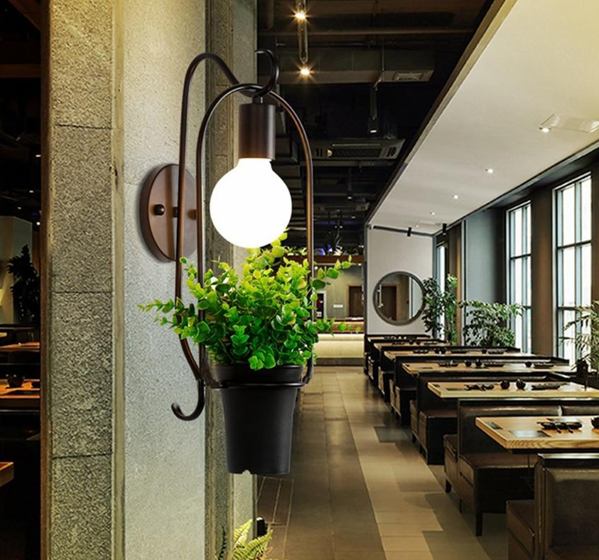 Brielle - Modern Nordic Plant Wall Lamp