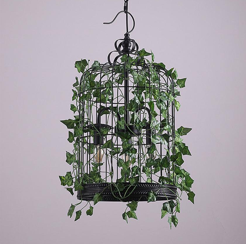 Emory - Vintage Industrial Birdcage Pendant Lamp