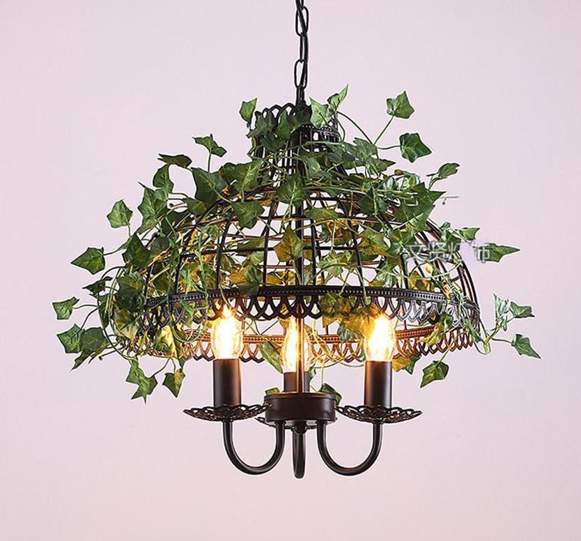 Emory - Vintage Industrial Birdcage Pendant Lamp