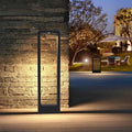 Breckyn - Modern Black-Frame Garden Light