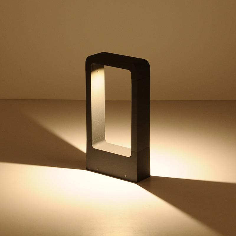 Breckyn - Modern Black-Frame Garden Light