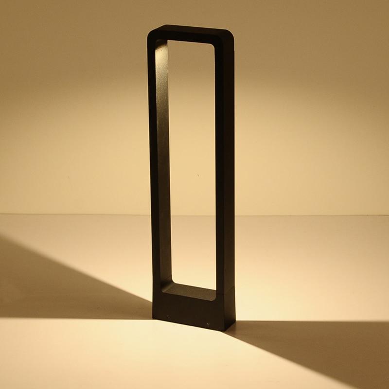 Breckyn - Modern Black-Frame Garden Light