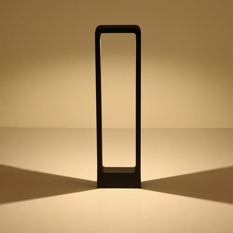 Breckyn - Modern Black-Frame Garden Light