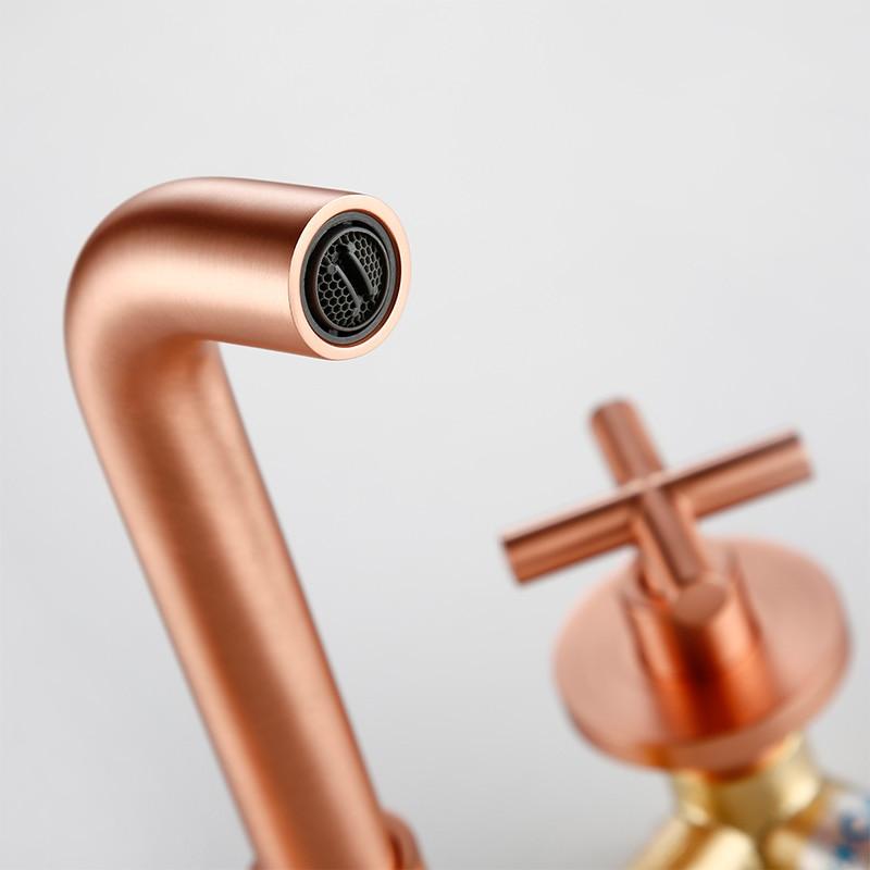 Bertinelli - Double Cross Handle Wall-Mounted Faucet