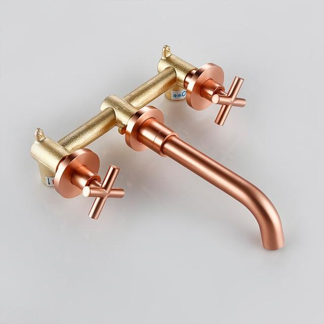 Bertinelli - Double Cross Handle Wall-Mounted Faucet
