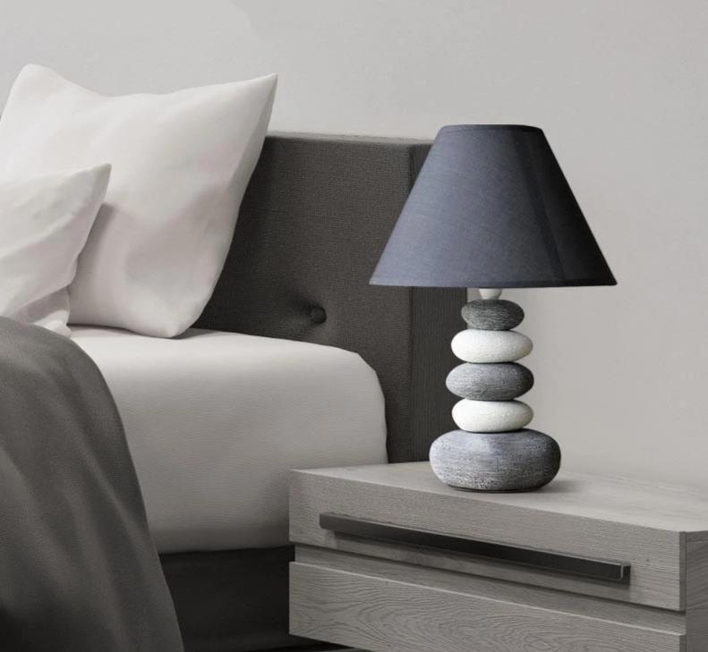 Stonia - Modern Ceramic Stone Lamp