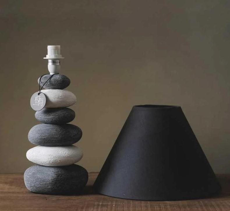 Stonia - Modern Ceramic Stone Lamp