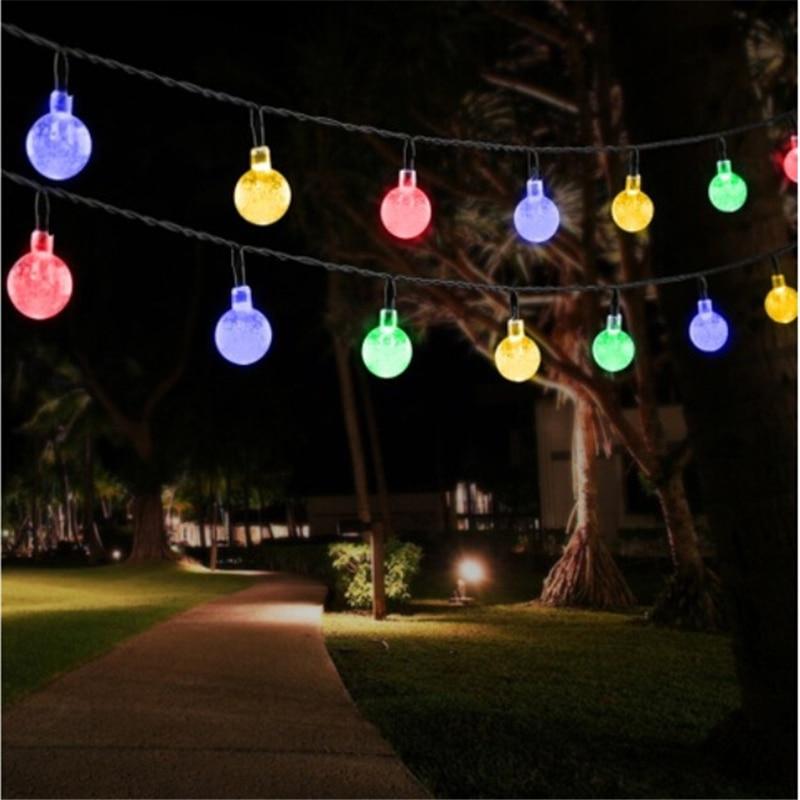 ColorSol - Solar-Powered LED Globe String Lights
