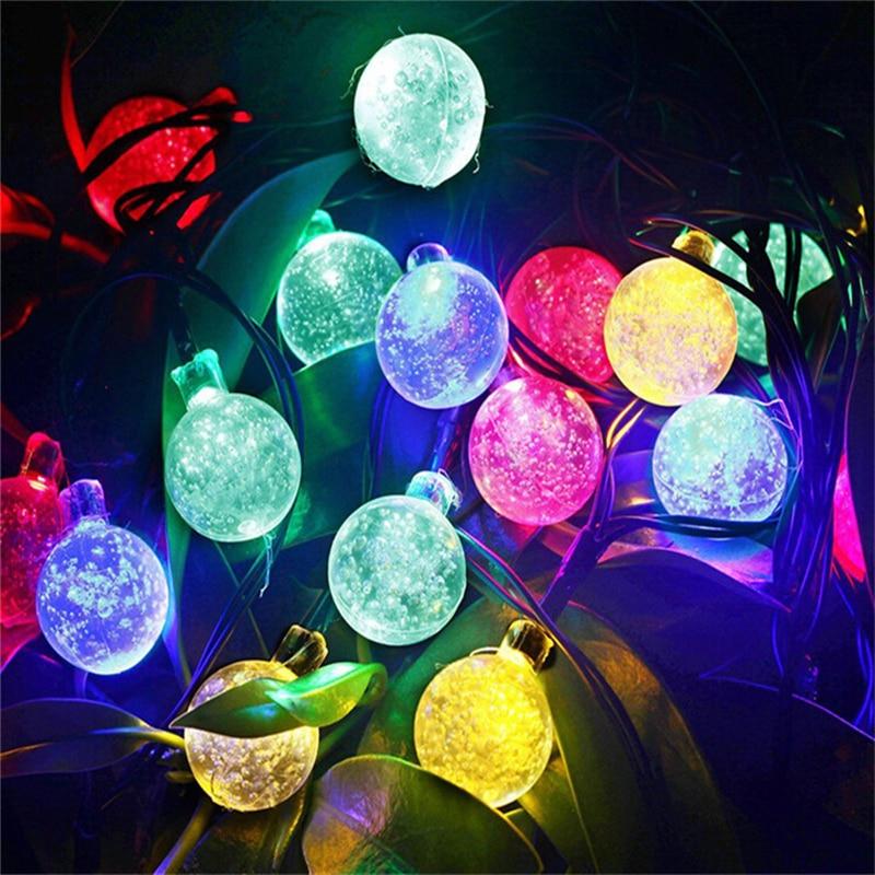 ColorSol - Solar-Powered LED Globe String Lights