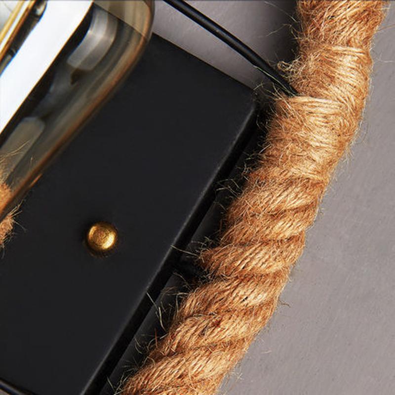Clove - Round Rope-Wrapped Wall Lamp