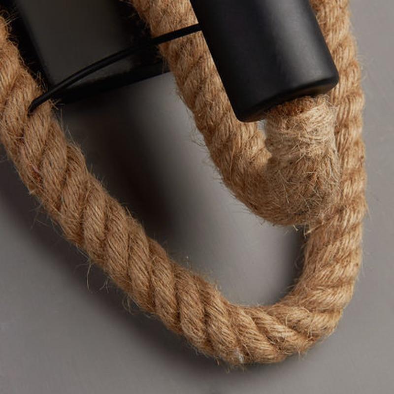 Clove - Round Rope-Wrapped Wall Lamp