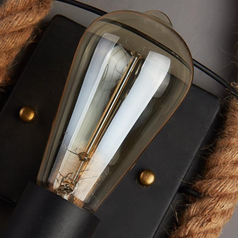 Clove - Round Rope-Wrapped Wall Lamp