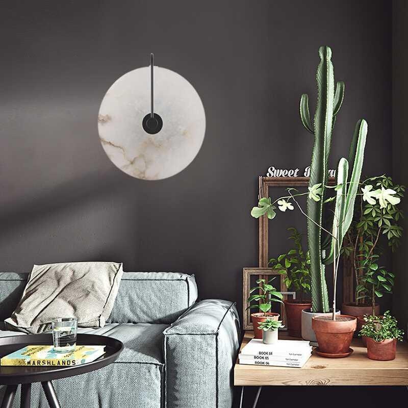 Lalula - Marble Round Wall Lamp